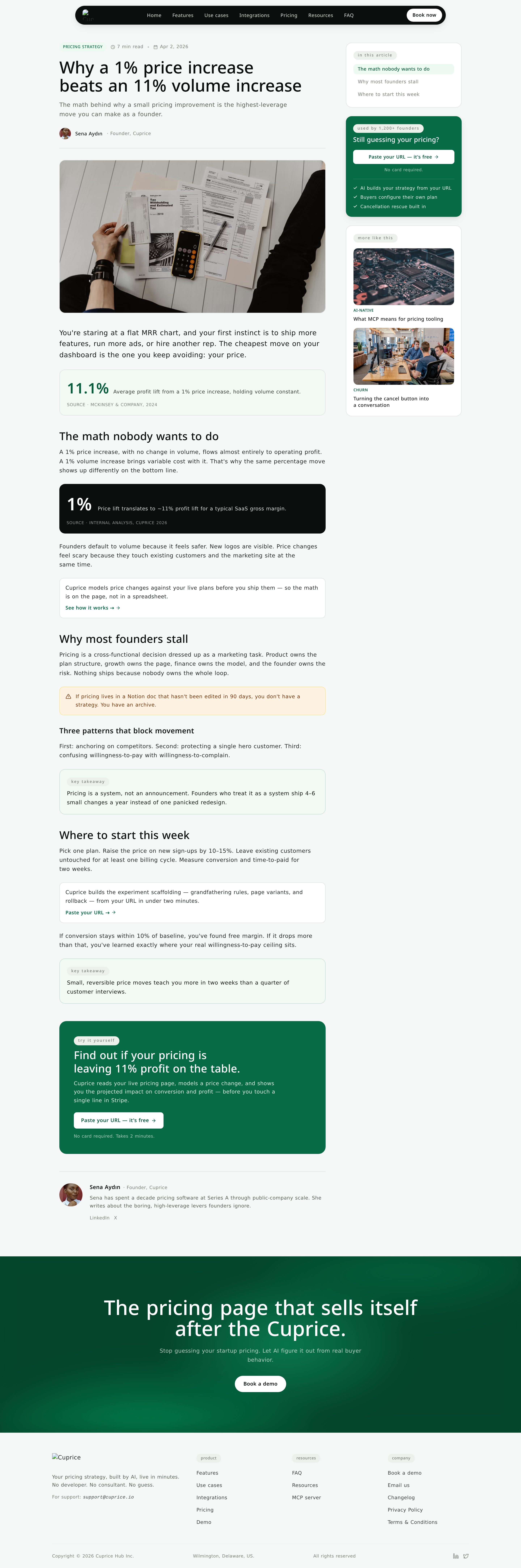 blog 1percent price