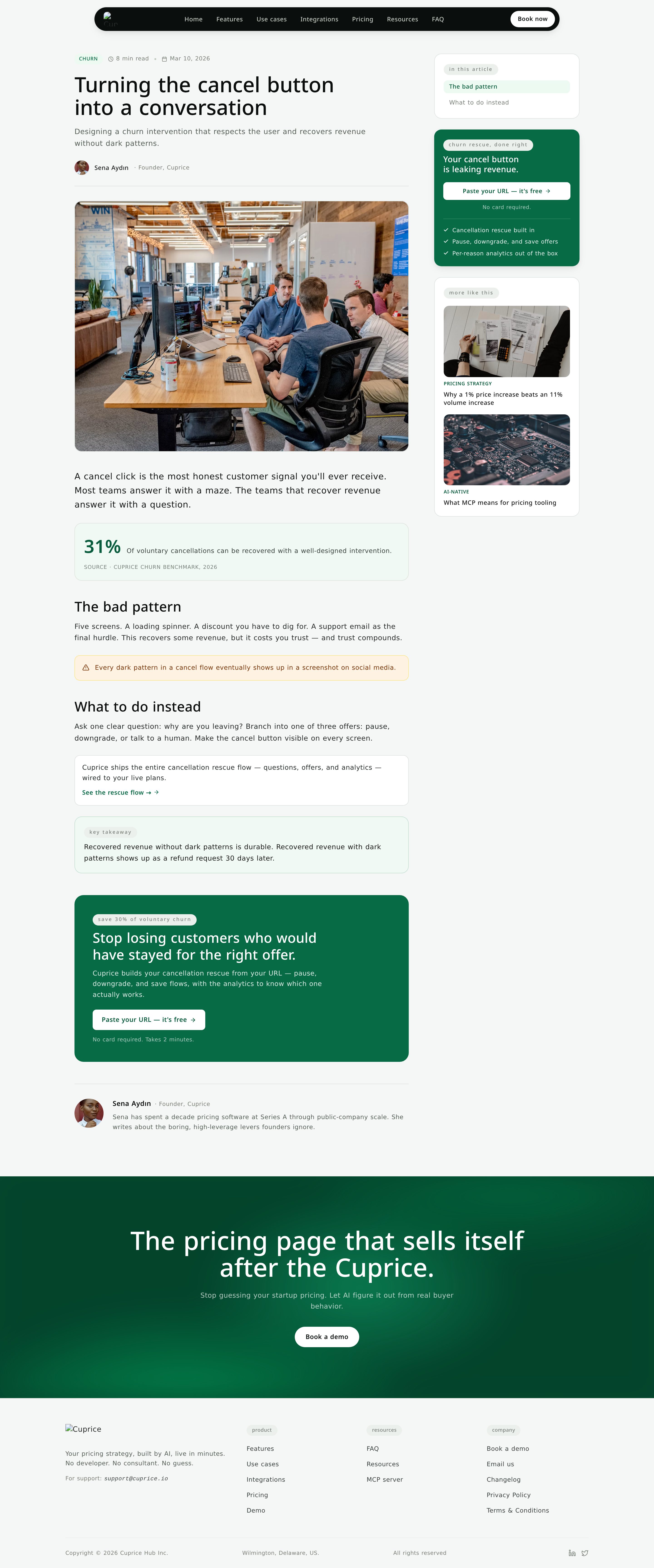 blog cancel conversation